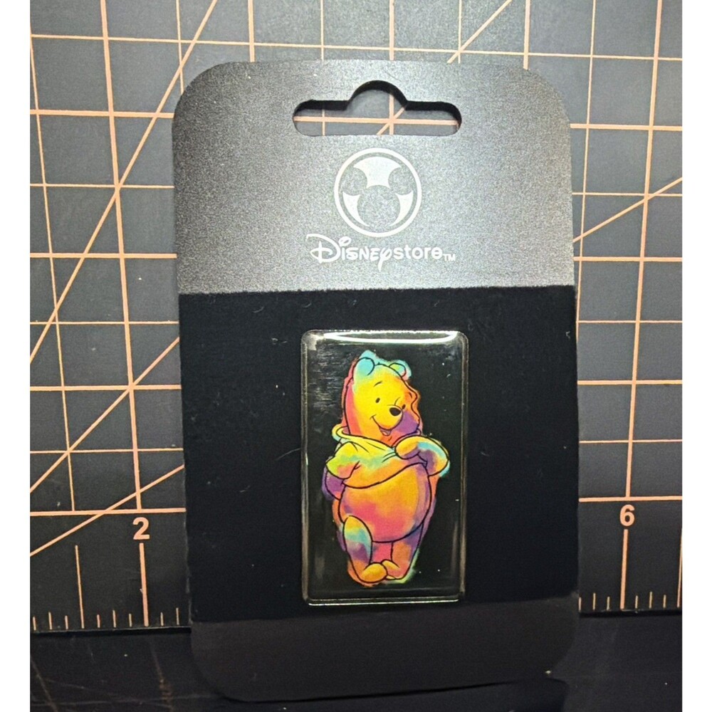 Disney Store Winnie the Pooh Rainbow Tie Dye Trading Pin Brand  New Retired